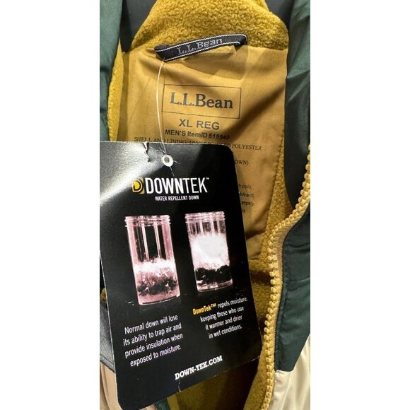 L.L. Bean Men’s Size XL Down Color Block Sleeveless Vest - Picture 7 of 11